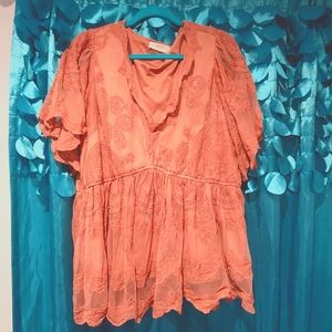 A beautiful soul baby doll lace top 2x